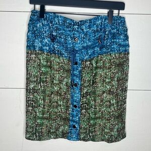 Derek Lam • Design Nation Chiffon Drawstring Button Skirt Size Medium